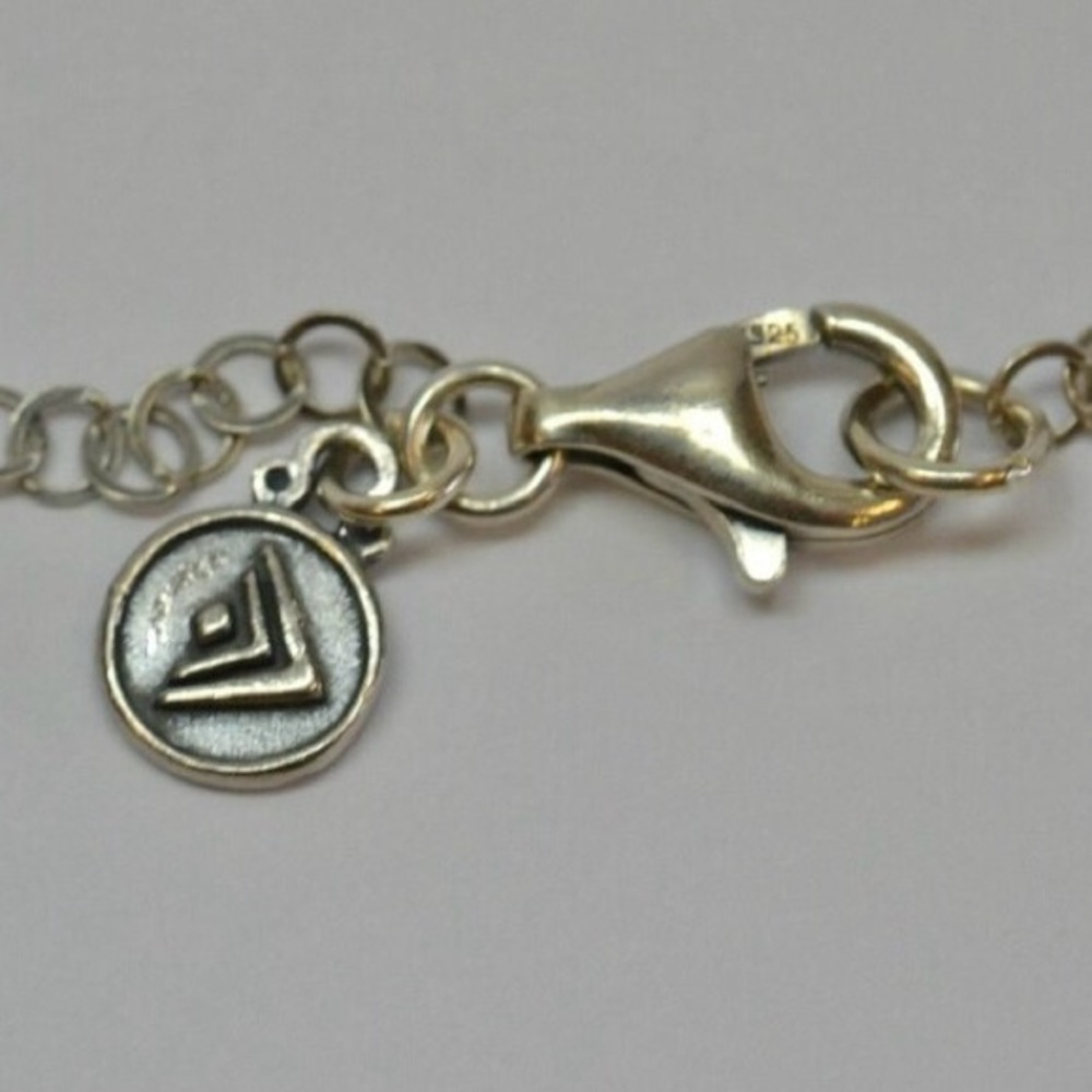 Silpada Sterling Silver Three Disk Swirl Circle Hammered Pendant Necklace 925 - Picture 6 of 12